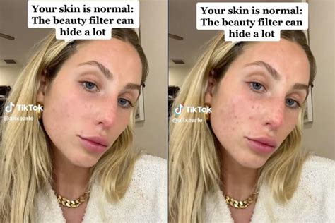 alix earle shares makeup  tiktok  beauty filter  show