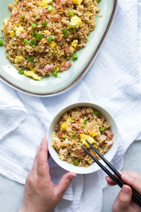 snelle chinese nasi met bacon easy chinese fried rice kids meals sweet recipes risotto meal