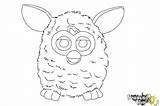 Furby Draw Coloring Drawingnow sketch template