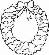 Wreath Coloring Pages Printable Advent Getcolorings Christmas sketch template