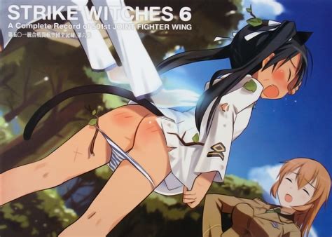 ass charlotte e yeager francesca lucchini panties panty pull shimada fumikane strike witches