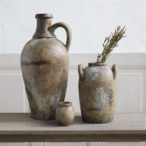 antiqued ceramic vase    images antique ceramics rustic