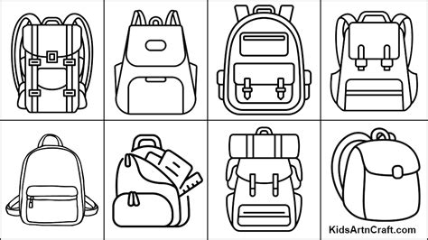 coloring pages backpack