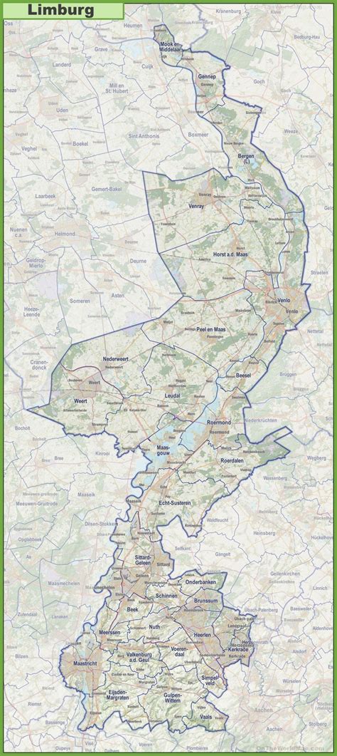 plattegrond van limburg