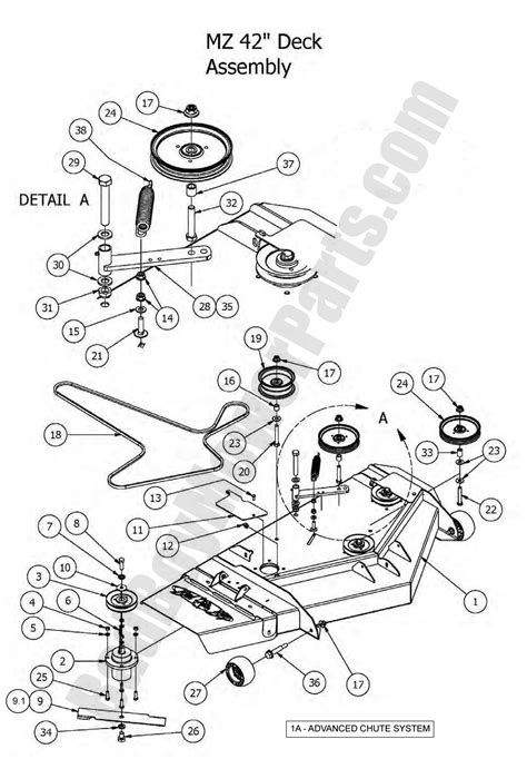 mzin deck assembly diagrambad boy mower parts