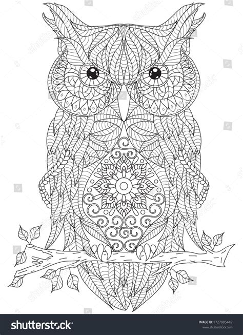 relaxing coloring pages  page  stock illustration