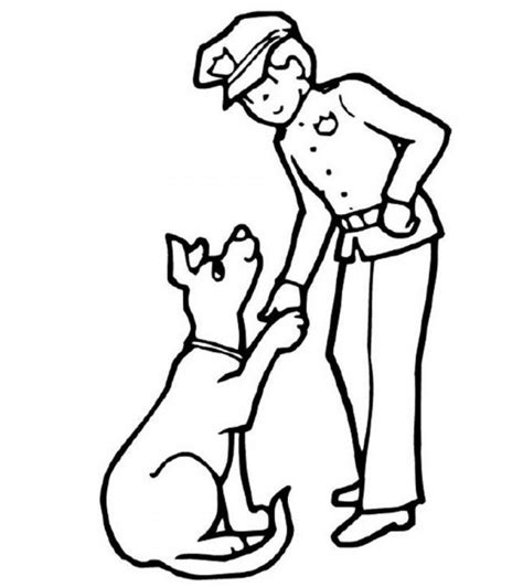 police dog coloring pages coloring home