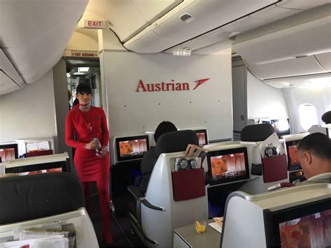 austrian airlines flight  lounge review  trip report xtravel