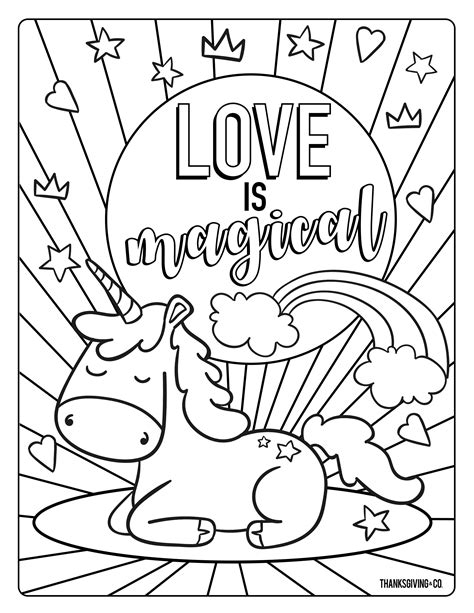 coloring page printable valentines day cards  color