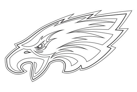 philadelphia eagles coloring pages learny kids