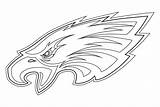 Eagles Coloring Philadelphia Pages Logo Nfl Kids Logos Trending Days Last sketch template
