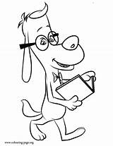 Peabody Coloring Mr Sherman Pages Talking Dog Colouring Scientist Movie Books Colorear Sheets Choose Board Imprimir Dibujos sketch template
