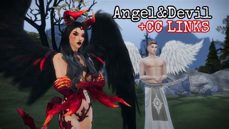 The Sims 4 Angel And Devil Create A Sim Cc Links 4
