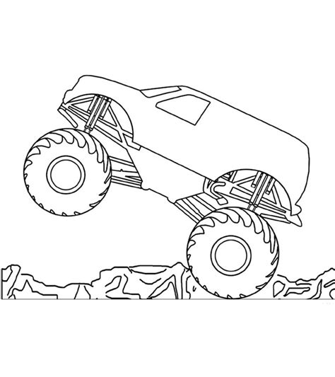 wonderful monster truck coloring pages  toddlers