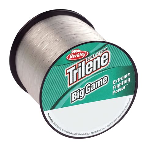 trilene big game monofilament  spool  yards  diameter