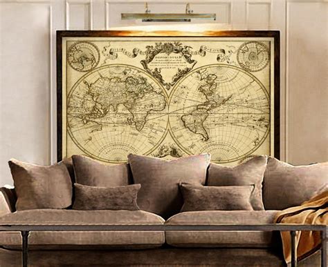 collection  world map wall art framed