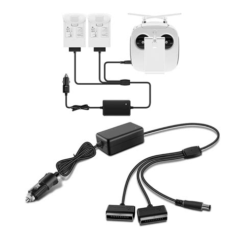 car charger  dji phantom  pro advanced drone battery remote control vehicle charger portable