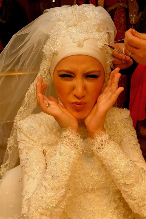 Turkish Brides ☪ Hijabi Brides Muslim Brides Bridal Hijab Wedding