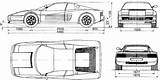 Ferrari Testarossa Blueprints 1984 Blueprint Car 3d Coupe Modeling Sariel Drawingdatabase Vector Sketch Lamborghini Pl Request Gif Outlines Views Vehicle sketch template