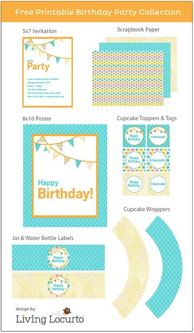 party printables celebrate collection living locurto