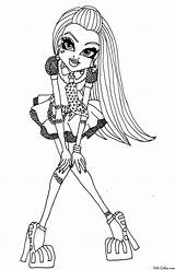 Monster High Getdrawings Skelita Coloring Pages sketch template