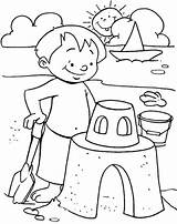 Beach Coloring Pages Printable Kyle Dream sketch template