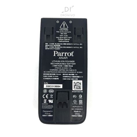 parrot anafi battery part dronivo  expert  drones