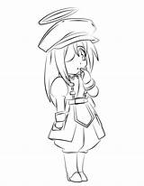 Chibi Coloring Cute Pages Netart Chib Characters sketch template