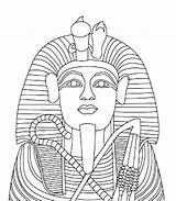Pharaoh Tut sketch template