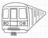 Subway Tren sketch template