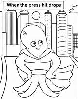 Muck Overwhelmed Octopus sketch template
