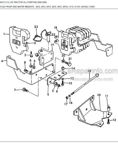 ford  parts manual illustrated tractor erepairinfo
