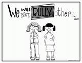Bullying Bully Anti sketch template