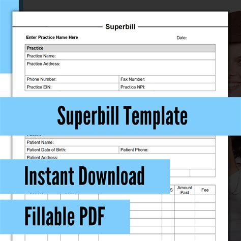 therapy superbill template