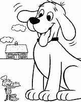 Coloring Pages Dog Clifford Printable Red Fluffy Firehouse Getcolorings Big sketch template