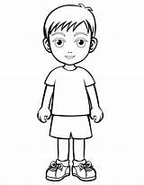 Coloring Pages Printable Boy People Little Coloringme sketch template