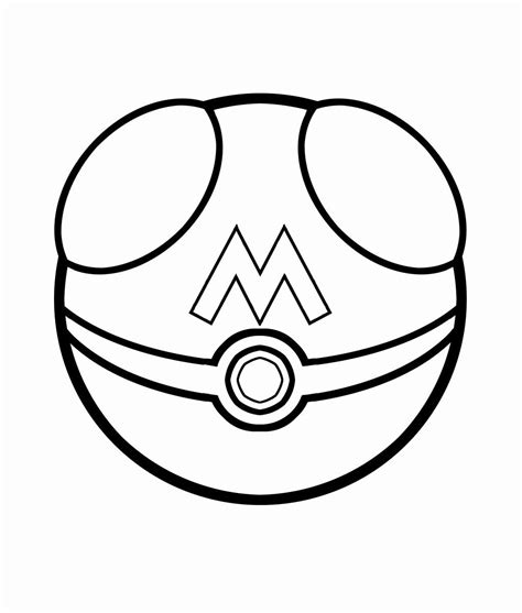 pokemon ball coloring pages coloring home