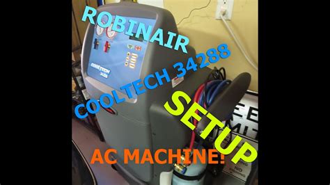 robinair ac recovery machine ra model  setup youtube