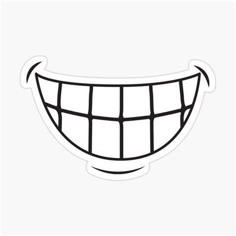 teeth mouth sticker  attaf   mouth mask templates