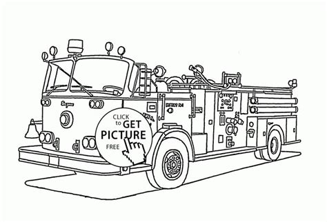 rescue transportation fire truck coloring page  kidscoloring pages