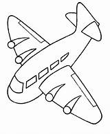 Airplane Coloring Pages Kids Print sketch template