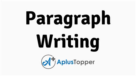 paragraph writing guide type  paragraphs format  write