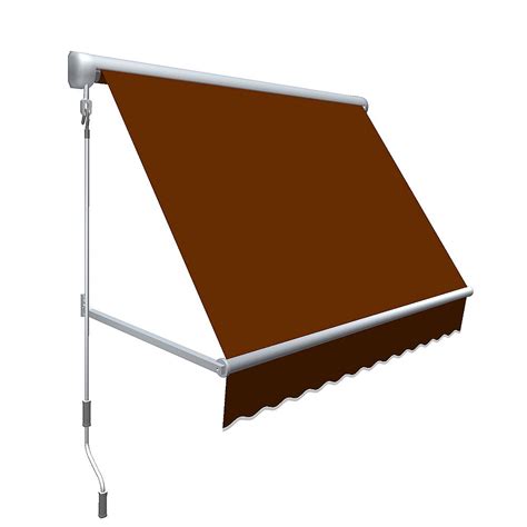 beauty mark mesa  ft retractable window awning   projection  terra cotta  home