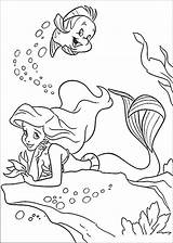 Filly Meerjungfrau Arielle sketch template