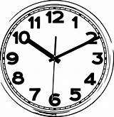 Clock Coloring Wecoloringpage Pages sketch template