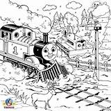 Coloring Thomas Pages Engine Tank Train Steam Colouring Color Printable Track Drawing Old James Kids Railway Work Library Clipart Skills sketch template