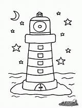 Coloring Nautical Pages Lighthouse Kids Beach Printable Adults Print Qnd Popular Template Coloringhome sketch template