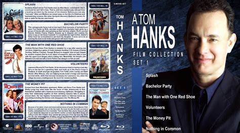 tom hanks film collection set     custom blu ray cover dvd covers  labels