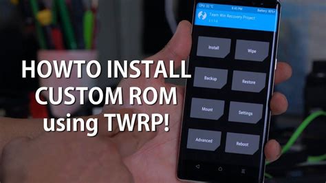install  custom rom  android  recovery updated   custom rom