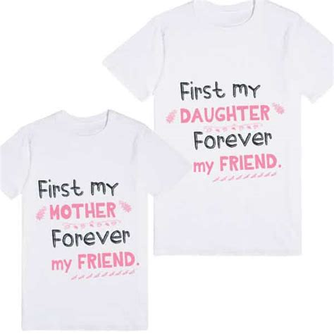 adorable customized mother and daughter matching t shirts